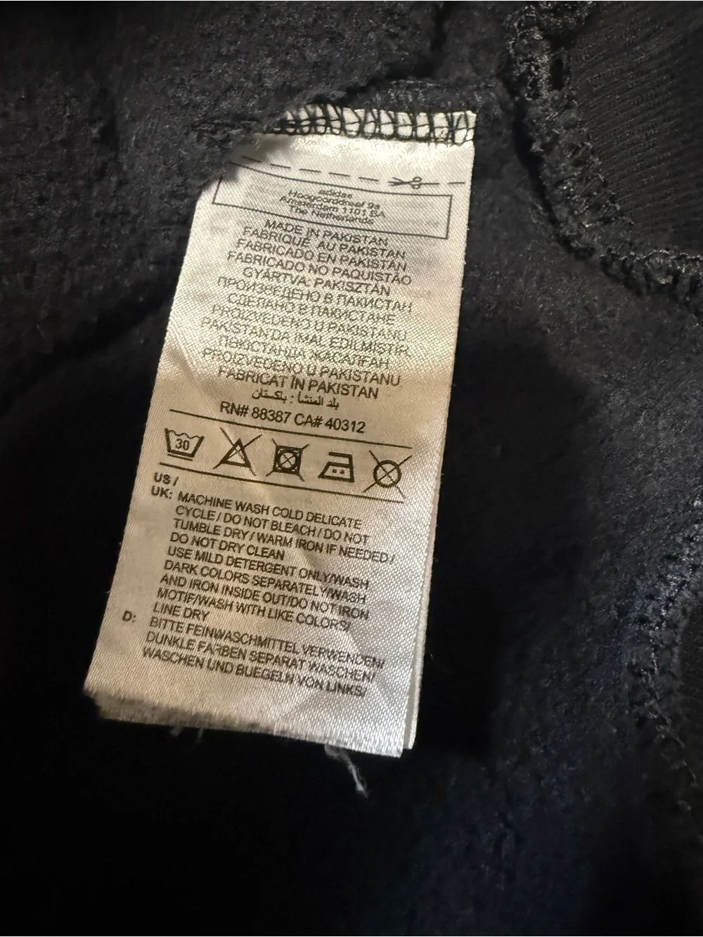adidas Black Trefoil Pullover Hoodie